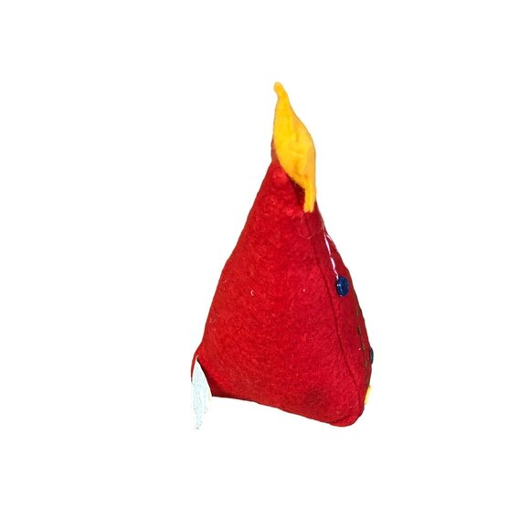 Vintage Christmas Decor Ornaments Stuffd Plush Elf Santa Candy Cane Tree Holiday - Picture 7 of 14